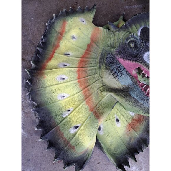 VTG 1991 Jarrasic Park Dilophosaurus Spitter Wearable Mask RARE Dinosaur Collect - Picture 4 of 10